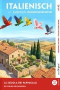 Cover-Bild zum Titel 'La scuola dei pappagalli - Italienisch lernen mit lustigen Kurzgeschichten A1-A2 (+ Audio-Online)' von 'Giorgia Testa'