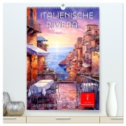 Cover-Bild zum Titel 'Italienische Riviera - wunderschöne Küste (hochwertiger Premium Wandkalender 2026 DIN A2 hoch), Kunstdruck in Hochglanz' von 'Peter Roder'