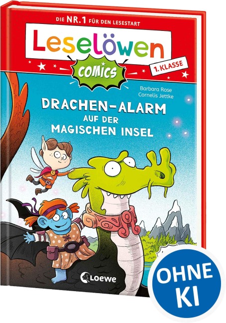 Leselöwen Comics 1. Klasse - Drachen-Alarm auf der magischen Insel - Barbara Rose