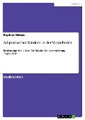 Adipositas bei Kindern in der Vorpubertät - Raphael Niksic