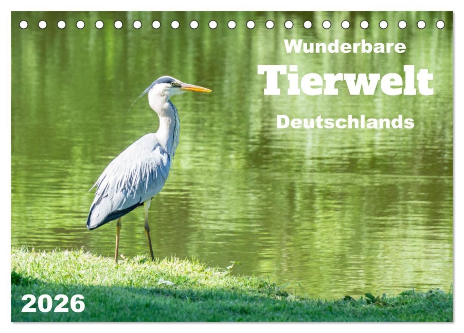 Wunderbare Tierwelt Deutschlands (Tischkalender 2026 DIN A5 quer), CALVENDO Monatskalender - Angela Rohde