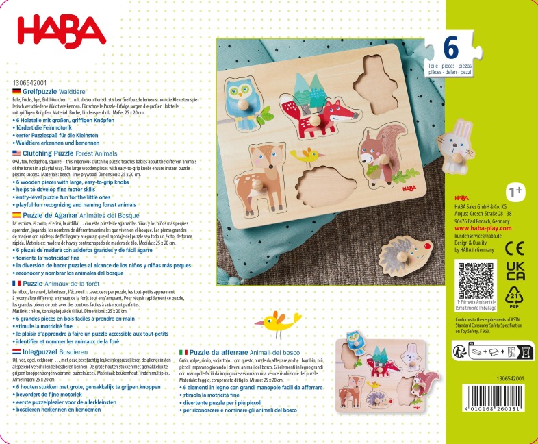 Greifpuzzle Waldtiere - 