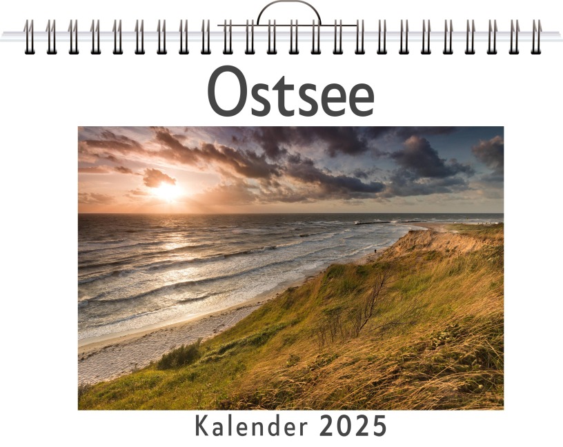 Ostsee - (Wandkalender 2025, Kalender DIN A4 quer, Monatskalender im Querformat mit Kalendarium, das perfekte Geschenk) - Tim Lehmann