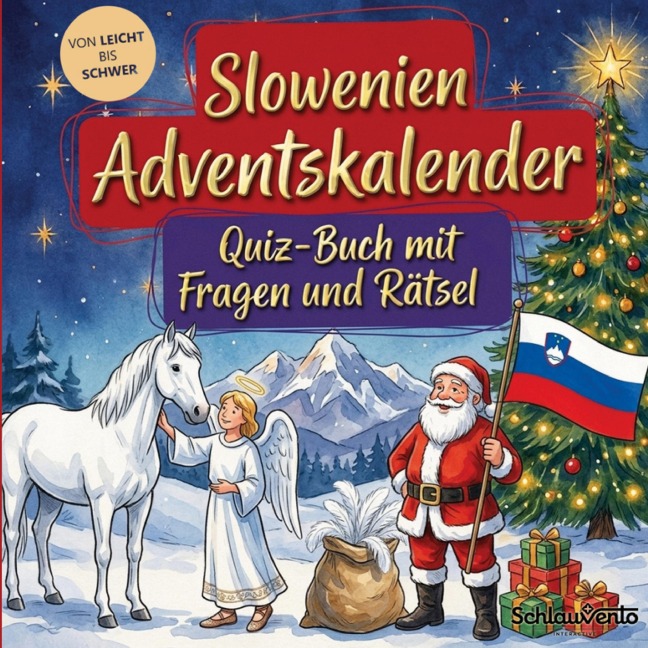Slowenien-Adventskalender: Quiz-Buch mit Fragen und Rätsel - Schlauvento Interactive