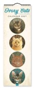 Cover-Bild zum Titel 'Ivory Cats - Gemalte Katzen - Slimline-Kalender 2027 - Original Flame Tree Publishing-Kalender Slimeline [Mehrsprachig] [Kalender]' von 'Anne Lesley'