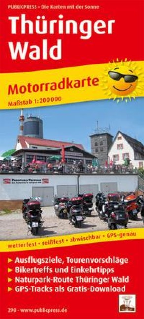 Motorradkarte Thüringer Wald 1:200 000 - 