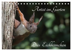 Cover-Bild zum Titel 'Artist im Garten. Das Eichhörnchen (Tischkalender 2026 DIN A5 quer), CALVENDO Monatskalender' von 'Klaus Konieczka'