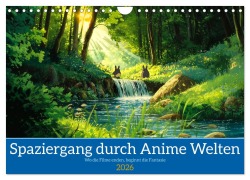Cover-Bild zum Titel 'Spaziergang durch Anime Welten (Wandkalender 2026 DIN A4 quer), CALVENDO Monatskalender' von 'Kerstin Waurick'