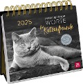 Postkartenkalender 2025: Inspirierende Worte für Katzenfreunde - 