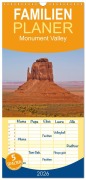 Cover-Bild zum Titel 'Familienplaner 2026 - Monument Valley mit 5 Spalten (Wandkalender, 21 x 45 cm) CALVENDO' von 'Fritz Malaman'