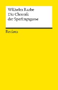 Die Chronik der Sperlingsgasse - Wilhelm Raabe