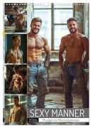 Cover-Bild zum Titel 'SEXY MÄNNER - Muskeln im Männerkalender (Wandkalender 2026 DIN A3 hoch), CALVENDO Monatskalender' von 'Mb Fotografie'