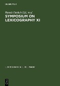 Symposium on Lexicography XI - 