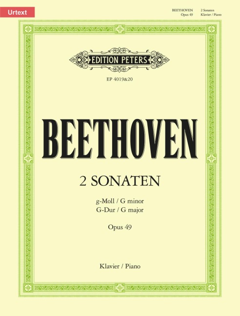 Sonaten op. 49 g-Moll Nr. 1 / G-Dur Nr. 2 - Ludwig van Beethoven