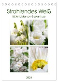 Strahlendes Weiß Blütenbilder (Tischkalender 2024 DIN A5 hoch), CALVENDO Monatskalender - Gisela Kruse
