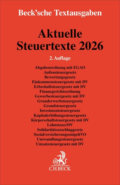 Aktuelle Steuertexte 2026 - 