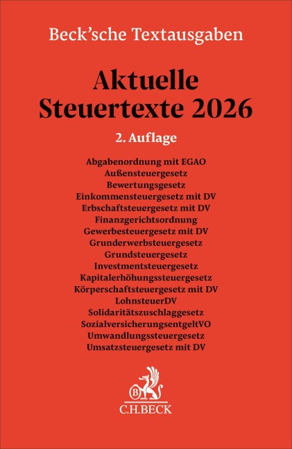 Aktuelle Steuertexte 2026 - 