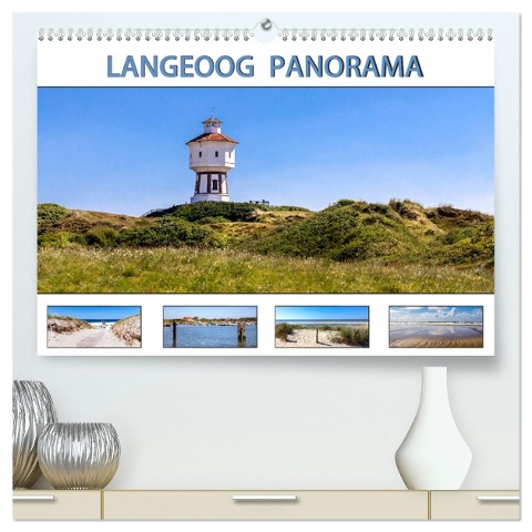 LANGEOOG PANORAMA (hochwertiger Premium Wandkalender 2025 DIN A2 quer), Kunstdruck in Hochglanz - Andrea Dreegmeyer