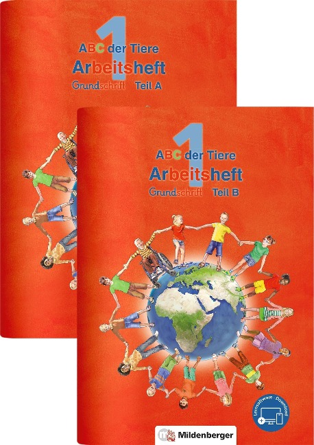 ABC der Tiere 1 - Arbeitsheft Grundschrift, Teil A und B. Neubearbeitung - 