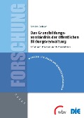 Cover-Bild zum Titel 'Das Grundbildungsverständnis der öffentlichen Bildungsverwaltung' von 'Caroline Duncker-Euringer'