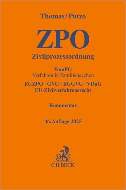 Zivilprozessordnung - Heinz Thomas, Hans Putzo, Klaus Reichold, Rainer Hüßtege, Christian Seiler