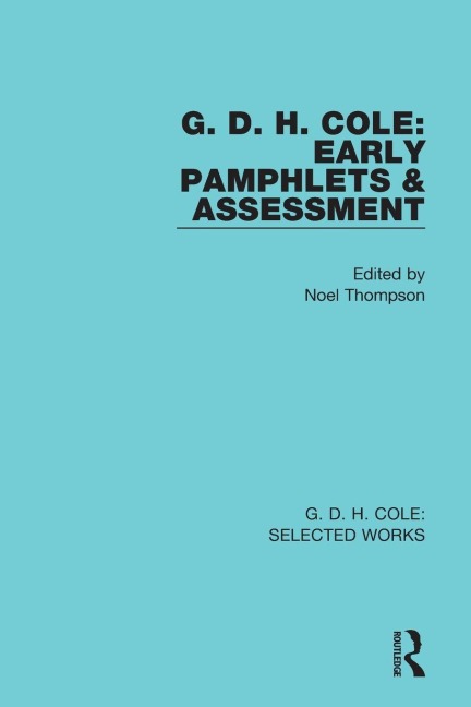 G. D. H. Cole - 