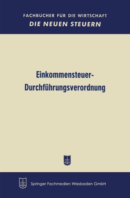 Einkommensteuer-Durchführungsverordnung - Bundesministerium Der Finanzen