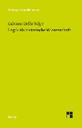 Cover-Bild zum Titel 'Logik als historische Wissenschaft' von 'Galvano Della Volpe'