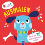 Bunt ausmalen (Cover rot / Hund) - 
