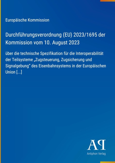 Durchführungsverordnung (EU) 2023/1695 der Kommission vom 10. August 2023 - Europäische Kommission