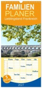 Cover-Bild zum Titel 'Familienplaner 2027 - Lieblingsland Frankreich mit 5 Spalten (Wandkalender, 21 x 45 cm) CALVENDO' von 'Flori Flori0'