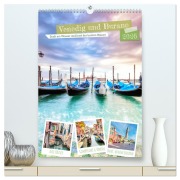 Cover-Bild zum Titel 'Venedig und Burano, Stadt am Wasser und Insel der bunten Häuser (hochwertiger Premium Wandkalender 2026 DIN A2 hoch), Kunstdruck in Hochglanz' von 'Tilo Grellmann Photography'