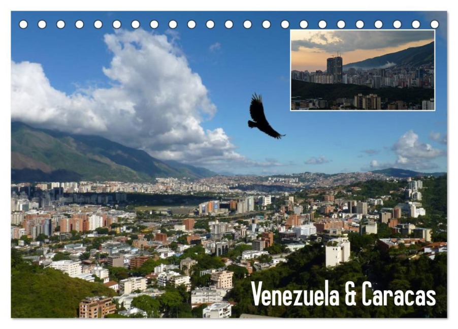 Venezuela & Caracas (Tischkalender 2026 DIN A5 quer), CALVENDO Monatskalender - Monika Reiter