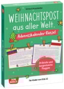 Cover-Bild zum Titel 'Weihnachtspost aus aller Welt. Adventskalender-Rätsel für Kinder von 8 bis 12' von 'Emma Schraufstetter'