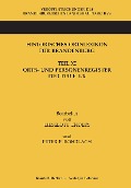 Cover-Bild zum Titel 'Historisches Ortslexikon für Brandenburg' von ''