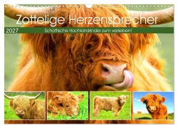 Cover-Bild zum Titel 'Zottelige Herzensbrecher. Schottische Hochlandrinder zum Verlieben (Wandkalender 2027 DIN A3 quer), CALVENDO Monatskalender' von 'Rose Hurley'