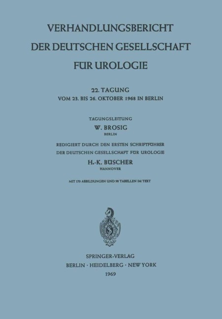 Verhandlungsbericht der Deutschen Gesellschaft für Urologie - 