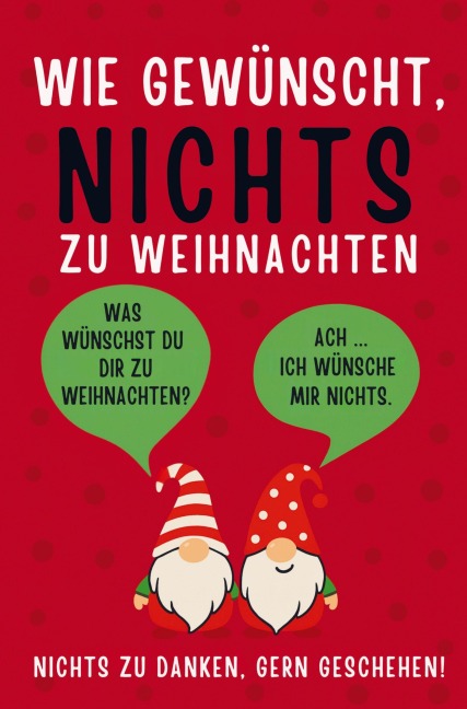Wie gewünscht, NICHTS zu Weihnachten! - Hans Wurst