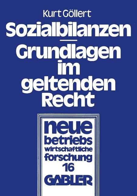 Sozialbilanzen - Kurt Göllert
