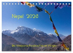 Cover-Bild zum Titel 'NEPAL - rund um die Annapurna (Tischkalender 2026 DIN A5 quer), CALVENDO Monatskalender' von 'Jens König'
