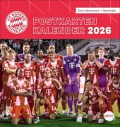 Cover-Bild zum Titel 'FC Bayern München Postkartenkalender 2026' von ''