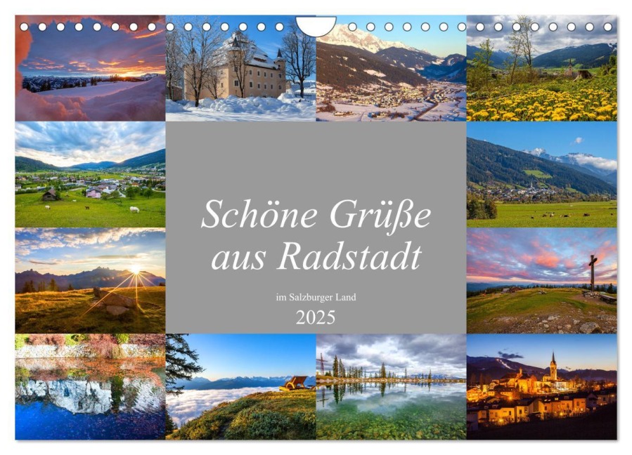 Schöne Grüße aus Radstadt (Wandkalender 2025 DIN A4 quer), CALVENDO Monatskalender - Christa Kramer