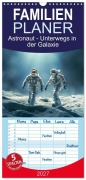 Cover-Bild zum Titel 'Familienplaner 2027 - Astronaut - Unterwegs in der Galaxie mit 5 Spalten (Wandkalender, 21 x 45 cm) CALVENDO' von 'Dirk Meutzner'