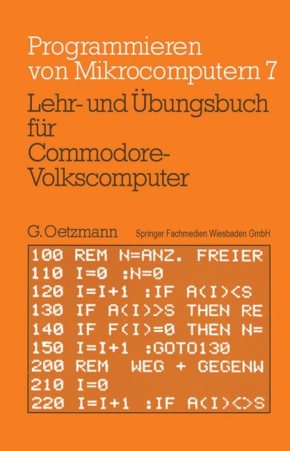 Lehr- und Übungsbuch für Commodore-Volkscomputer - Gerhard Oetzmann