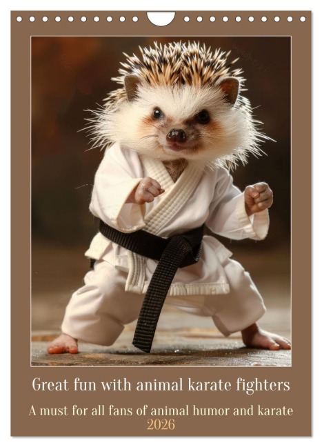 Great fun with animal karate fighters (Wall Calendar 2026 DIN A4 portrait), CALVENDO 12 Month Wall Calendar - Peter Ruebsamen