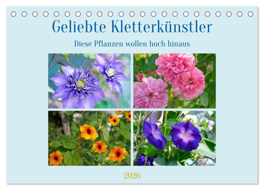 Geliebte Kletterkünstler (Tischkalender 2026 DIN A5 quer), CALVENDO Monatskalender - Christine B-B Müller