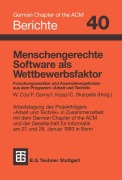 Cover-Bild zum Titel 'Menschengerechte Software als Wettbewerbsfaktor' von ''