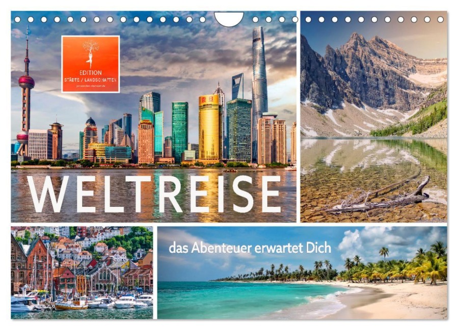 Weltreise - das Abenteuer erwartet Dich (Wandkalender 2026 DIN A4 quer), CALVENDO Monatskalender - Peter Roder