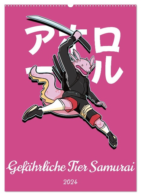 Gefährliche Tier Samurai (Wandkalender 2024 DIN A2 hoch), CALVENDO Monatskalender - Luca Schmidt