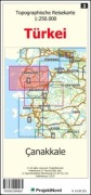Cover-Bild zum Titel 'Canakkale - Topographische Reisekarte 1:250.000 Türkei (Blatt 3)' von 'Jens Uwe Mollenhauer'